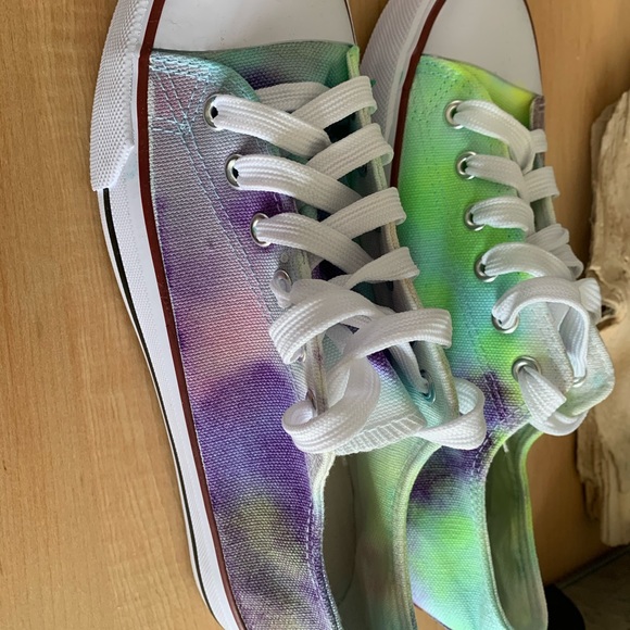 NWT handmade tie dye sneakers - Picture 7 of 15